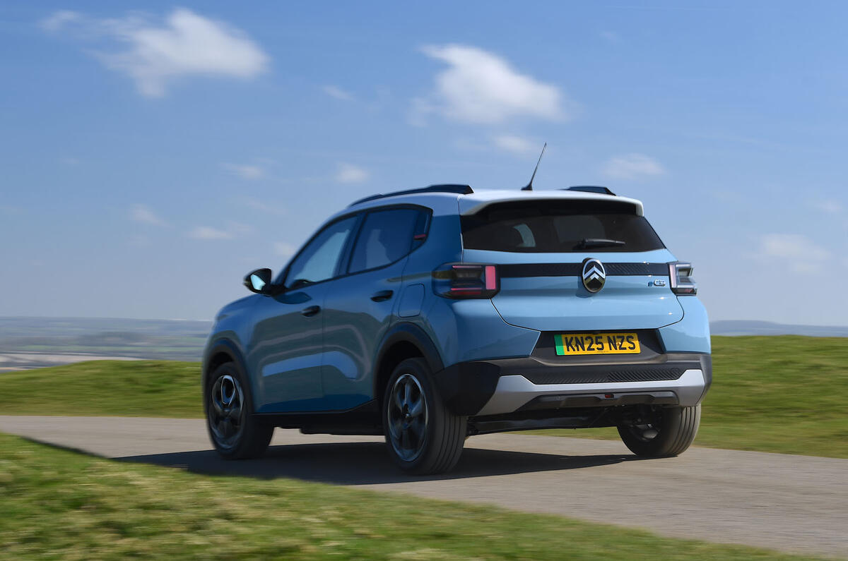 Citroen eC3 2025 Review rear action 8927