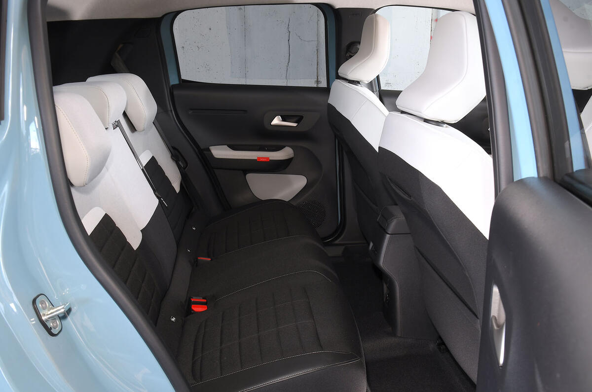 Citroen eC3 2025 Review rear seats 8874