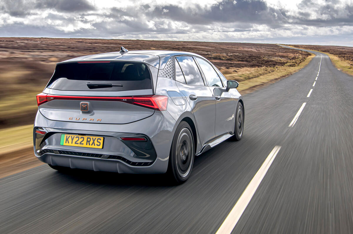 cupra born review 2024 03 rear tracking cupra born review 2024 03 rear tracking