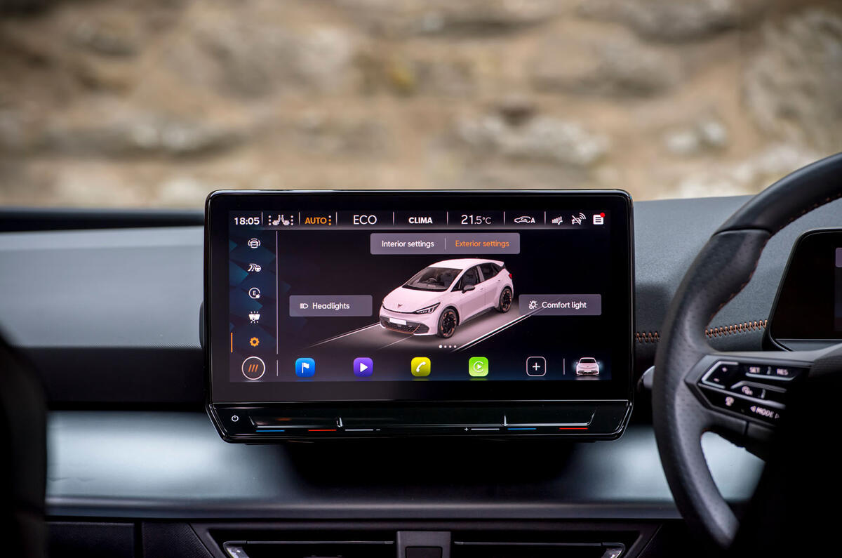 cupra born review 2024 13 infotainment cupra born review 2024 13 infotainment