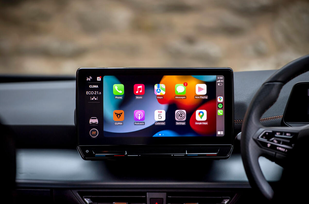 cupra born review 2024 14 infotainment cupra born review 2024 14 infotainment