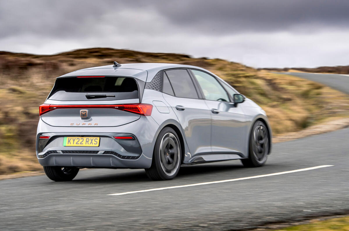 cupra born review 2024 23 rear cornering cupra born review 2024 23 rear cornering