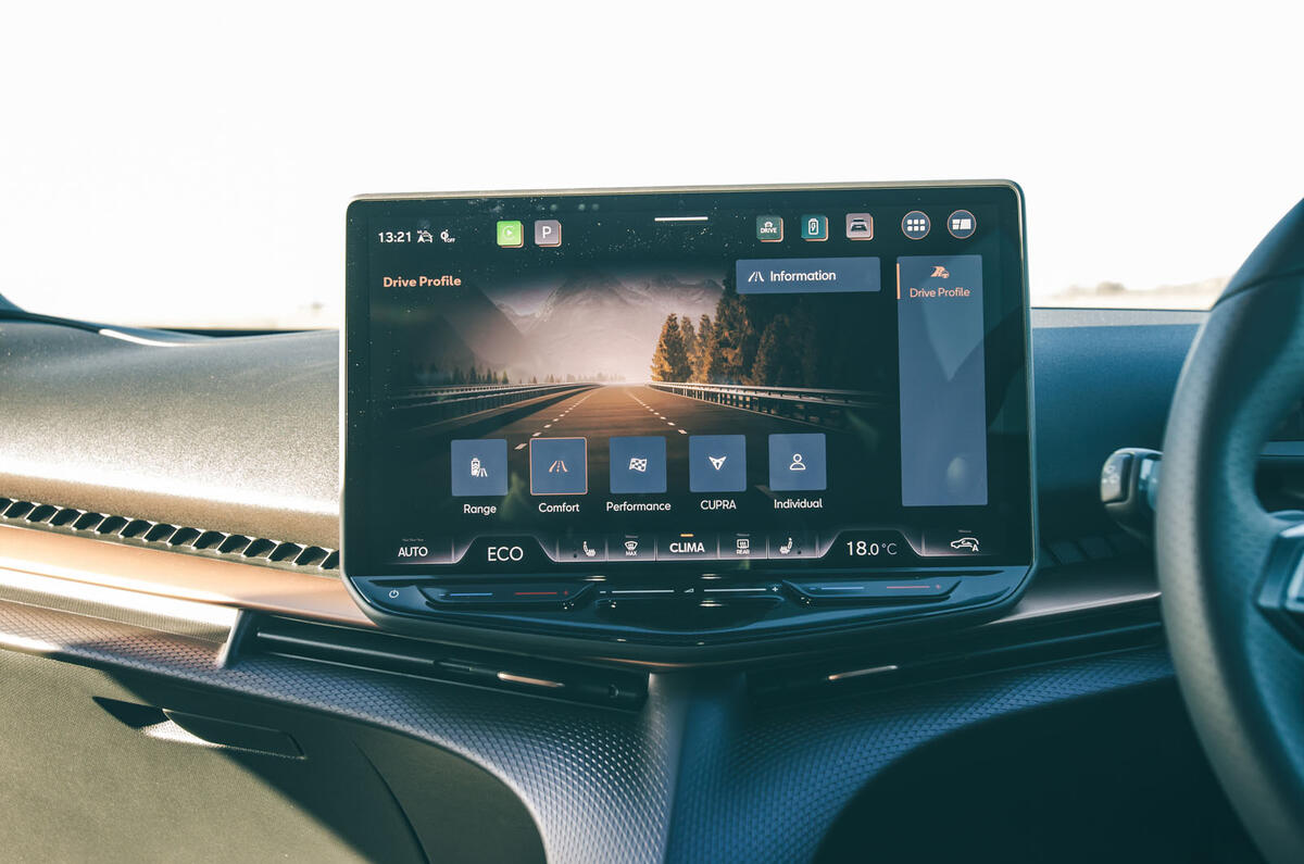 cupra tavascan rt 2024 driving modes 14