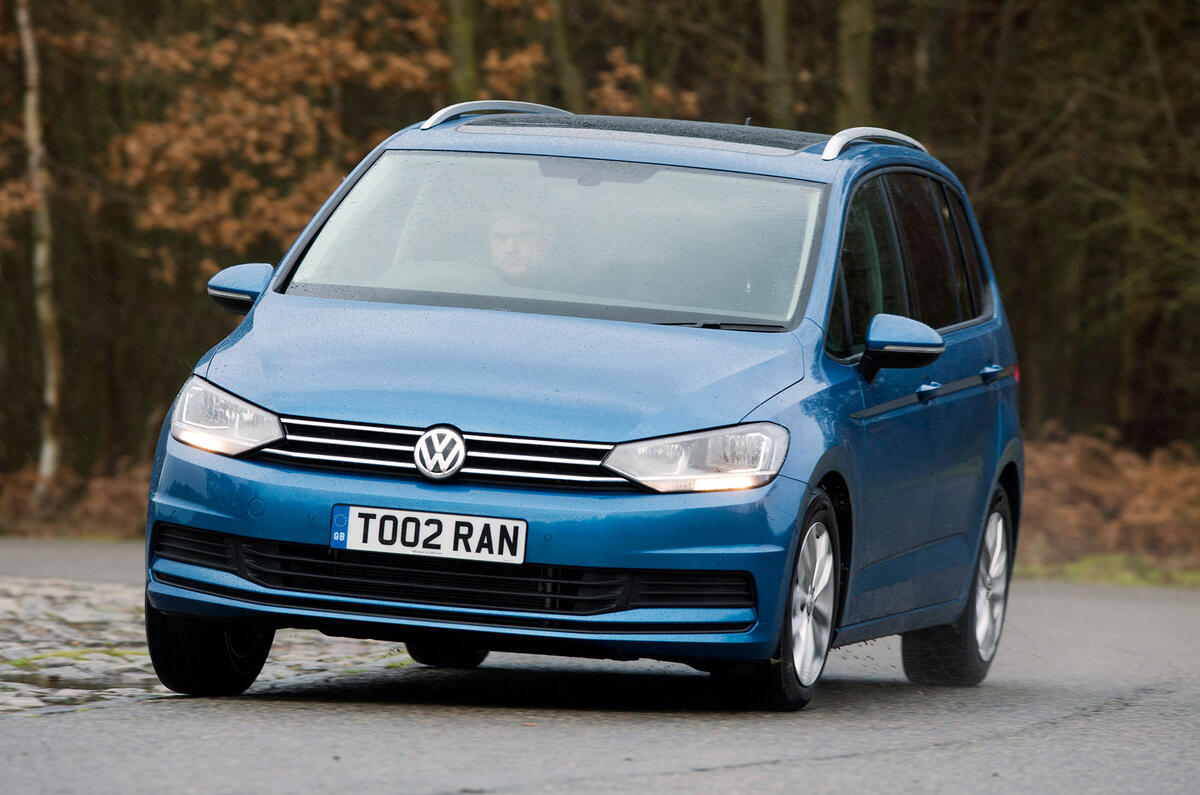 Volkswagen Touran hard cornering