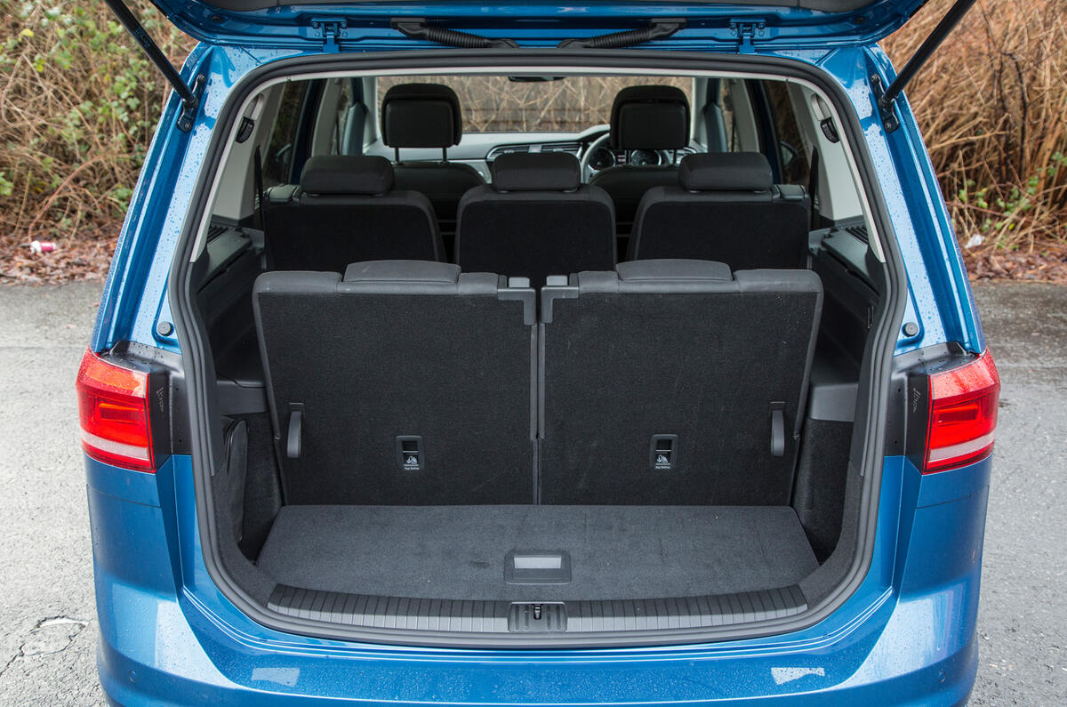 Volkswagen Touran rear seats up