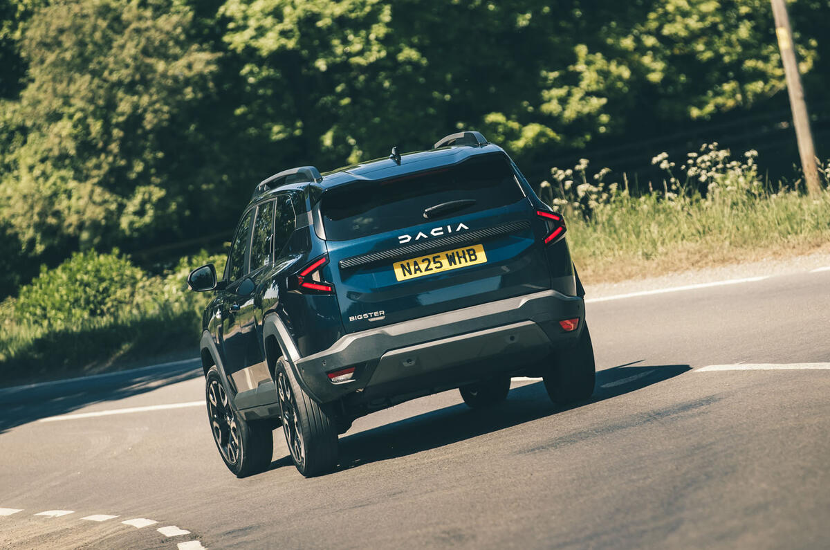 Dacia Bigster review 2025 24 rear cornering Dacia Bigster review 2025 24 rear cornering