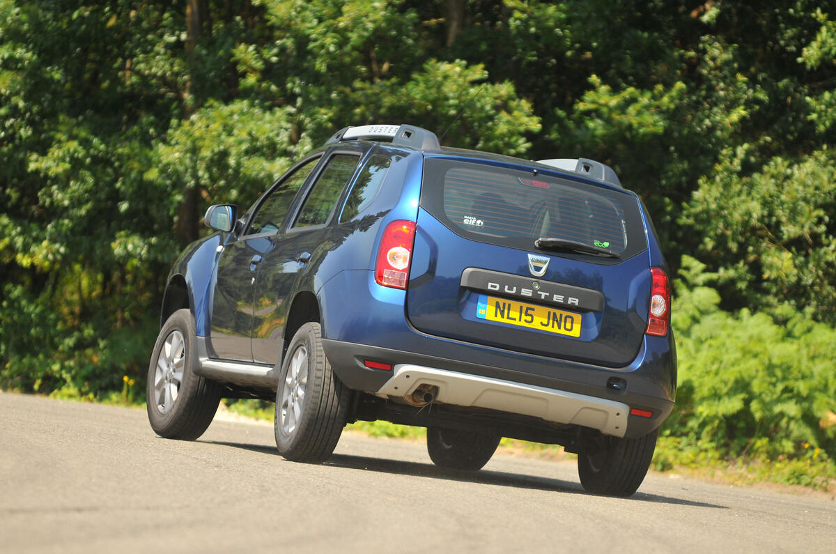 Dacia Duster rear cornering