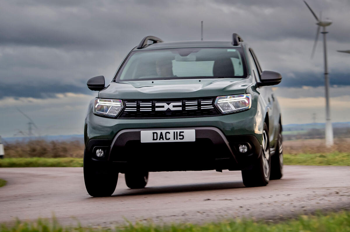 dacia duster road test 2023 20 cornering front dacia duster road test 2023 20 cornering front