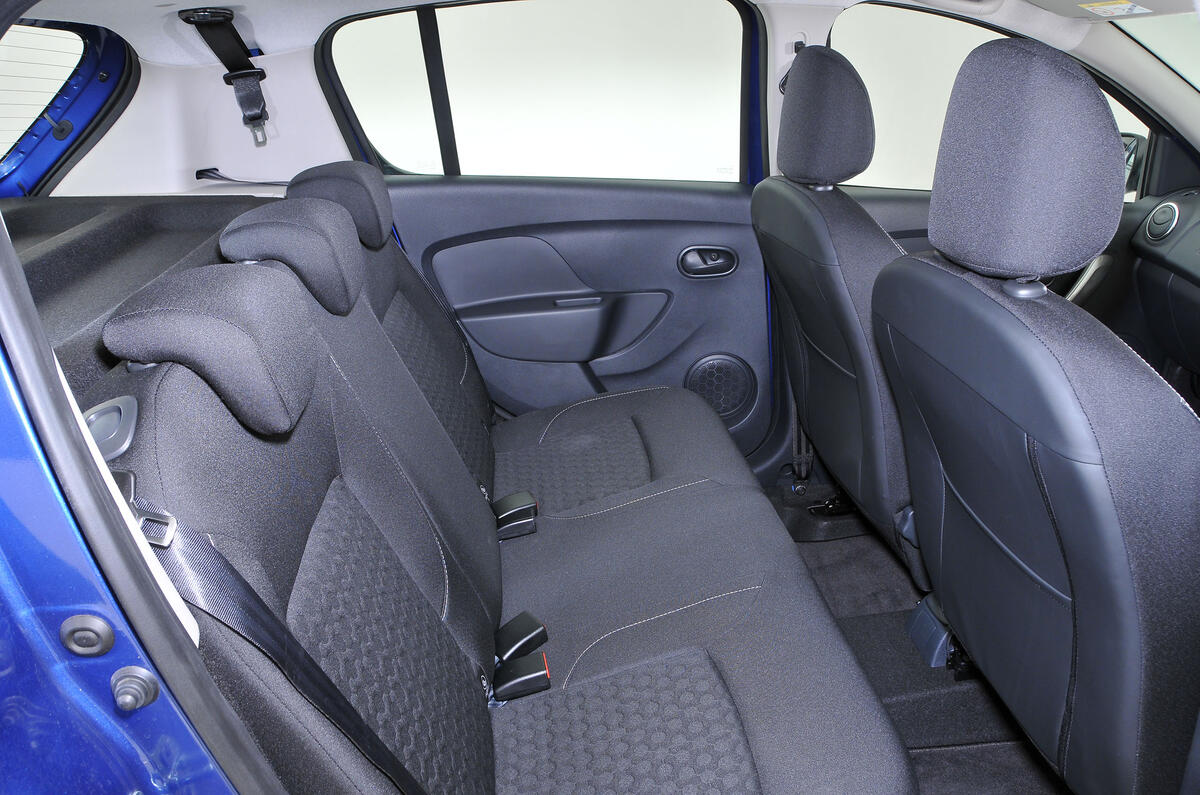 Dacia Sandero rear seats