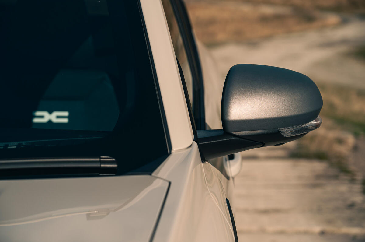 Dacia Duster review   wing mirror Dacia Duster review   wing mirror