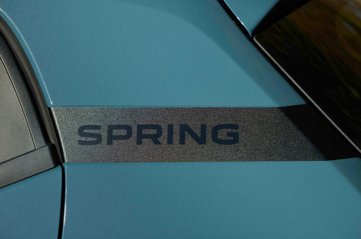 Dacia Spring review   b pillar trim Dacia Spring review   b pillar trim
