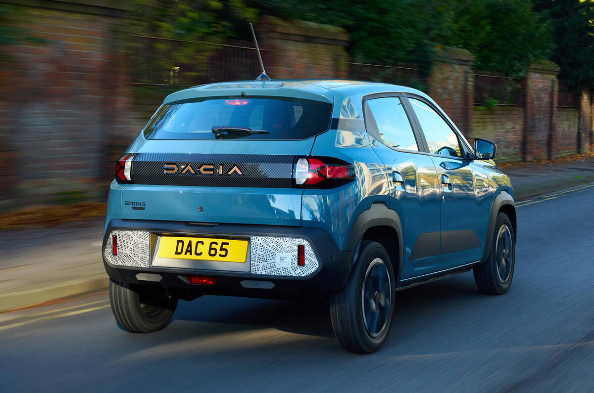Dacia Spring review   rear Dacia Spring review   rear
