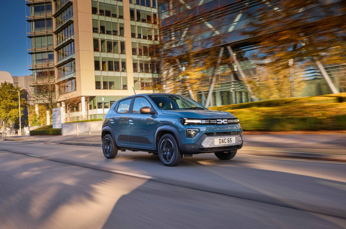 Dacia Spring review   side angle Dacia Spring review   side angle