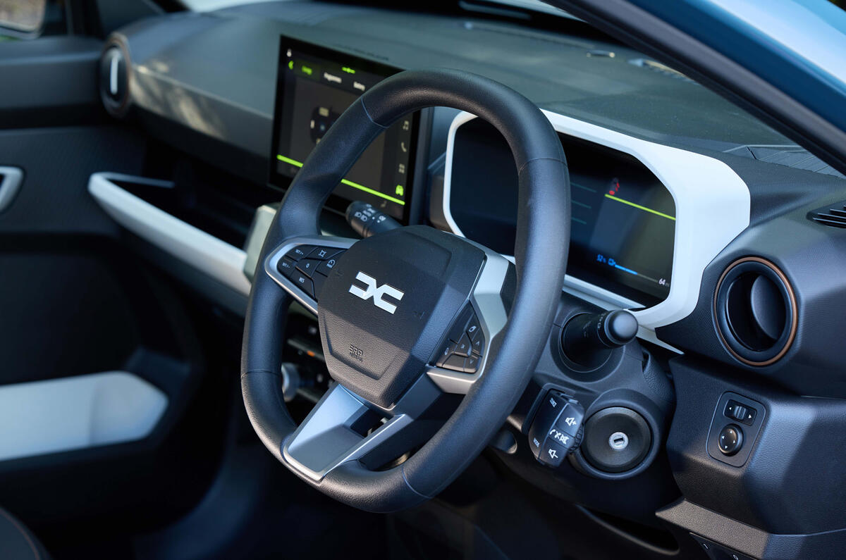 Dacia Spring review   front interior Dacia Spring review   front interior