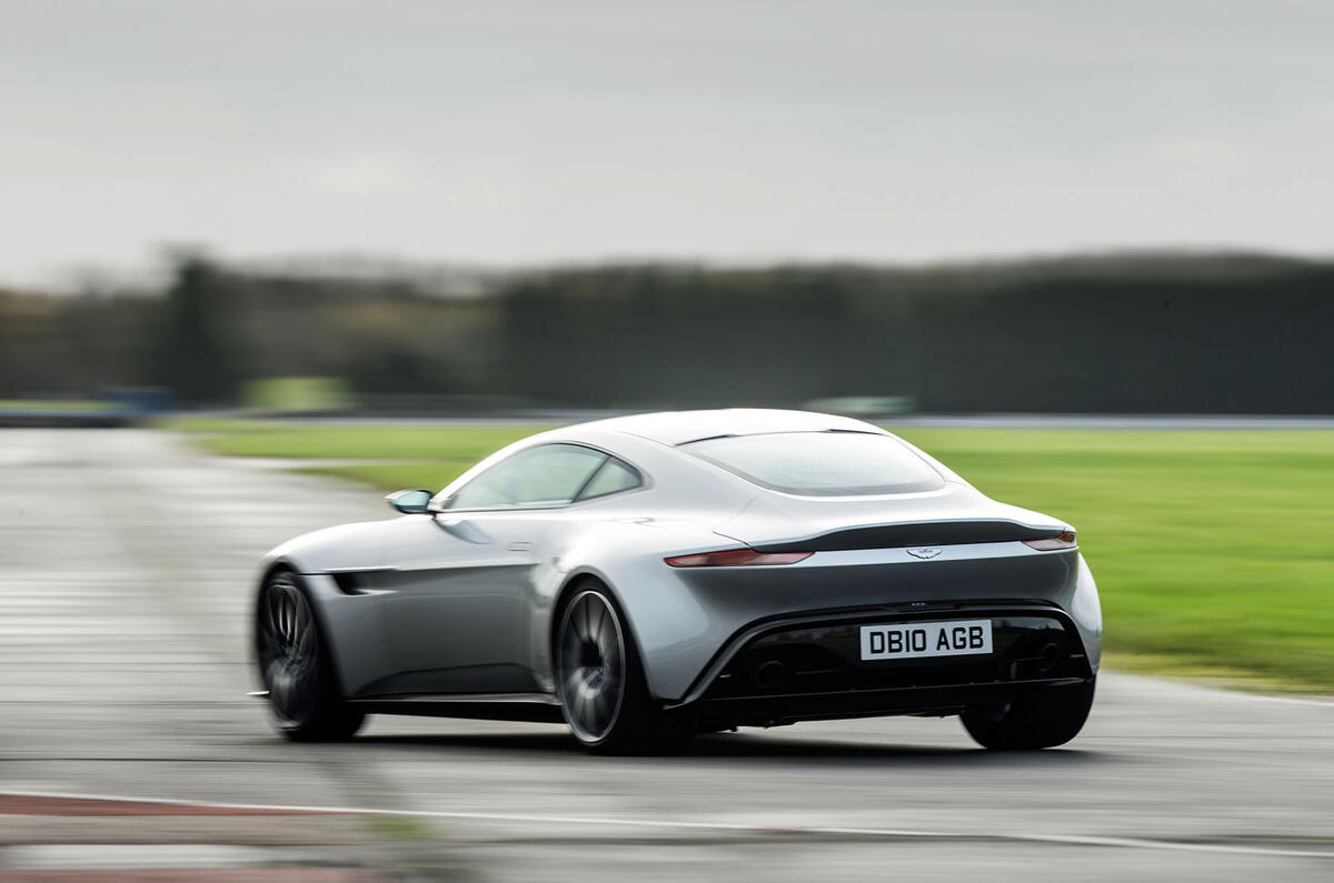 ...mainly because the DB10 has a big V8 and a limited-slip differential