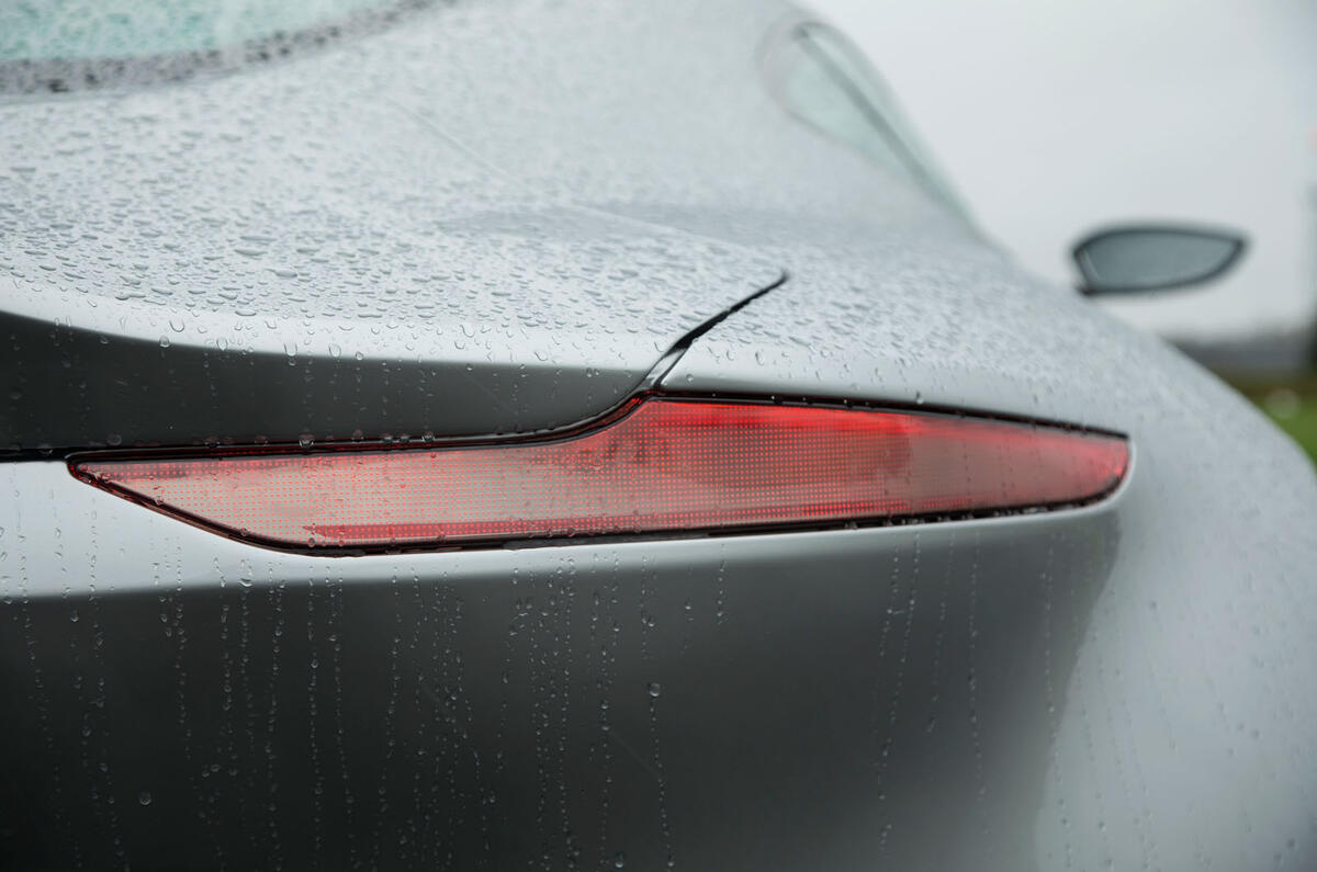 Aston Martin's thin light curtain technology rear lights