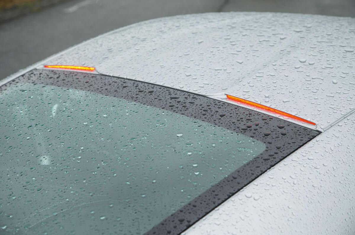 Aston Martin DB10's illegal high mounted rear stop lights
