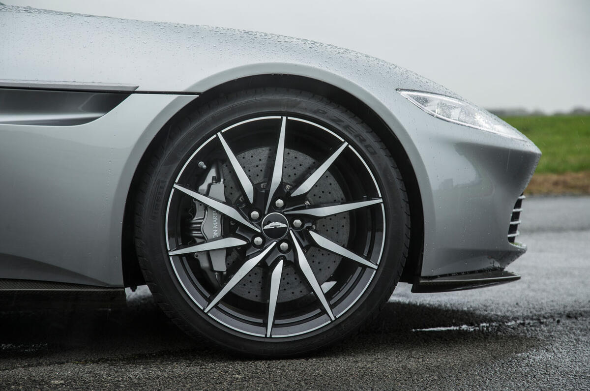 DB10's headlights resemble shards of ice