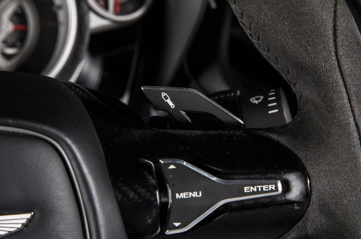 Many of the buttons on the Aston Martin DB10 are non-functional, but may be by the DB11