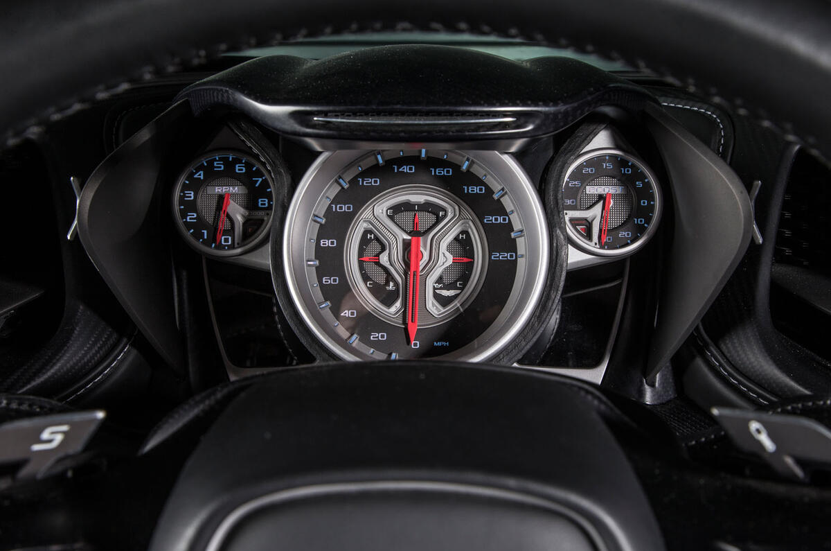 The DB10's instrument cluster