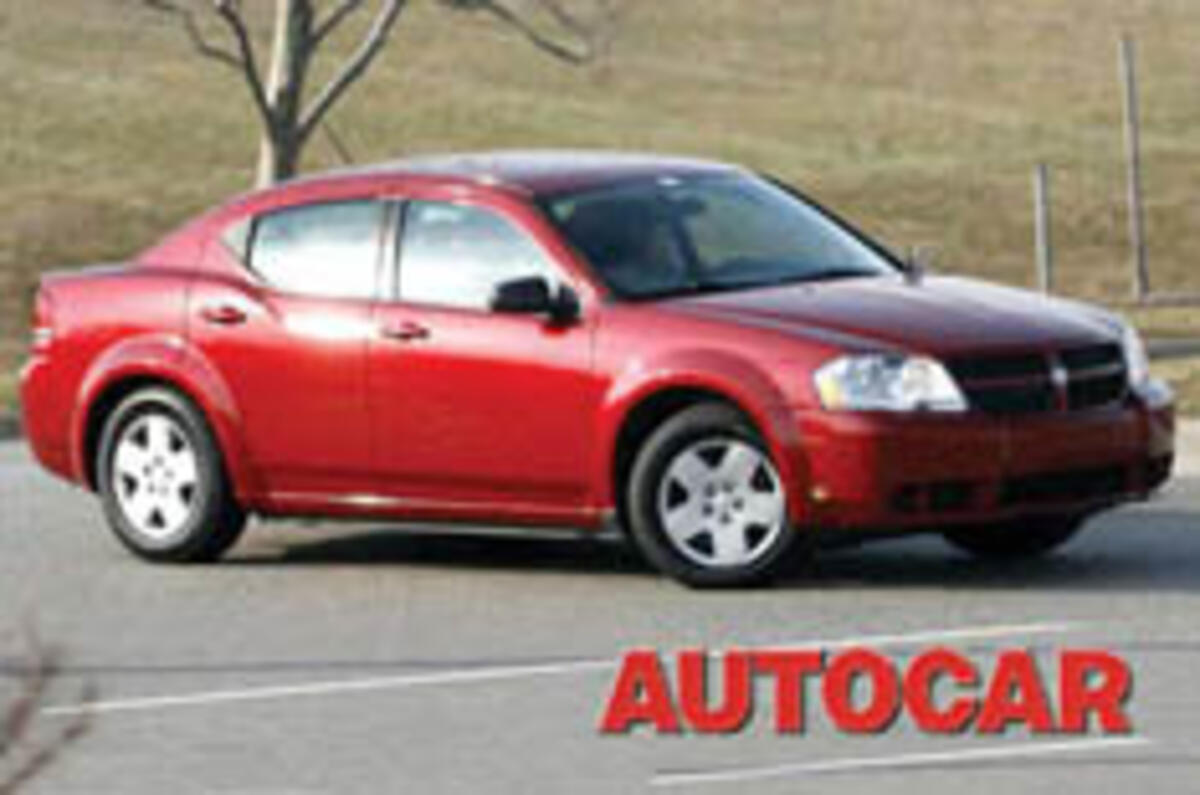 Dodge's bold Avenger caught on test