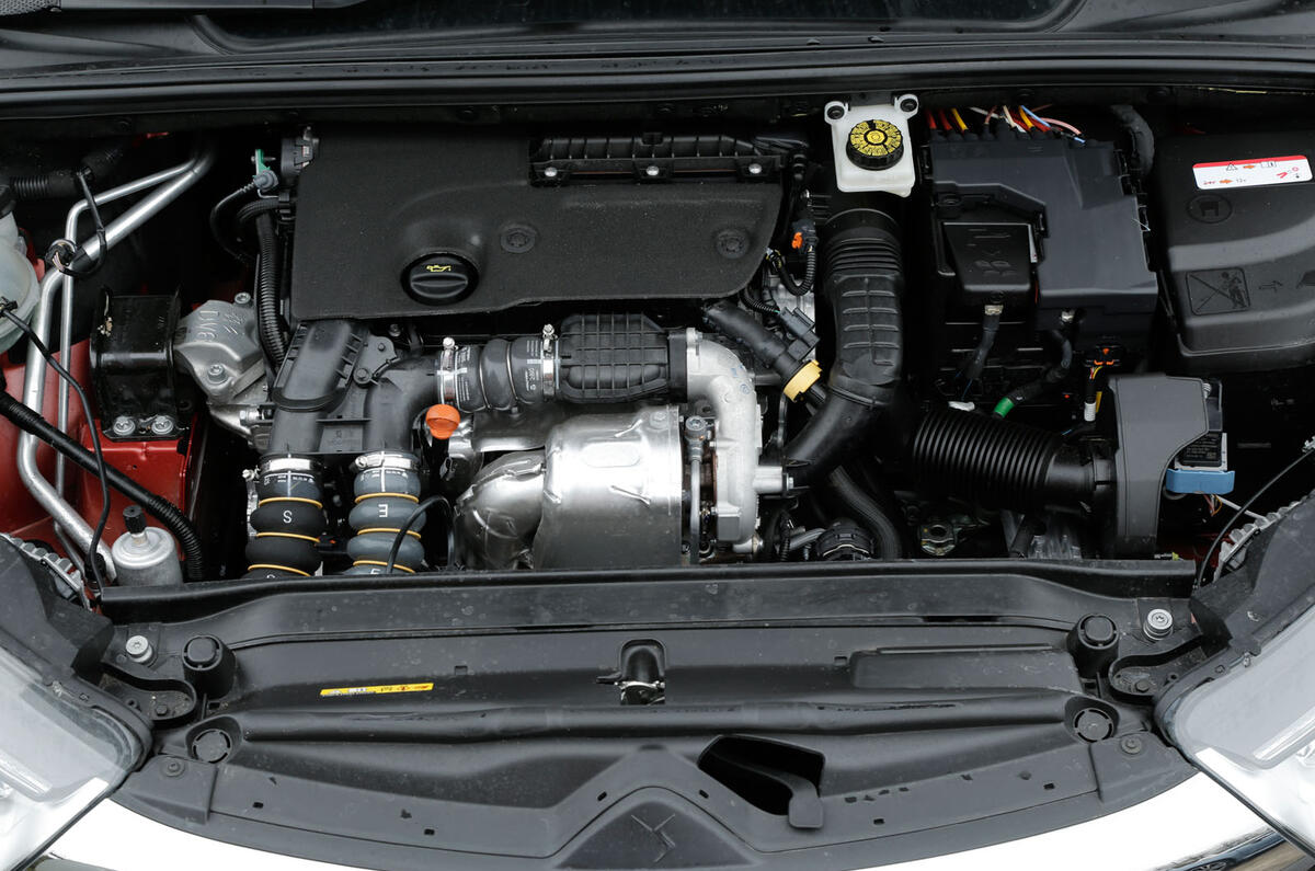 The DS 4 Crossback's 1.6-litre diesel engine