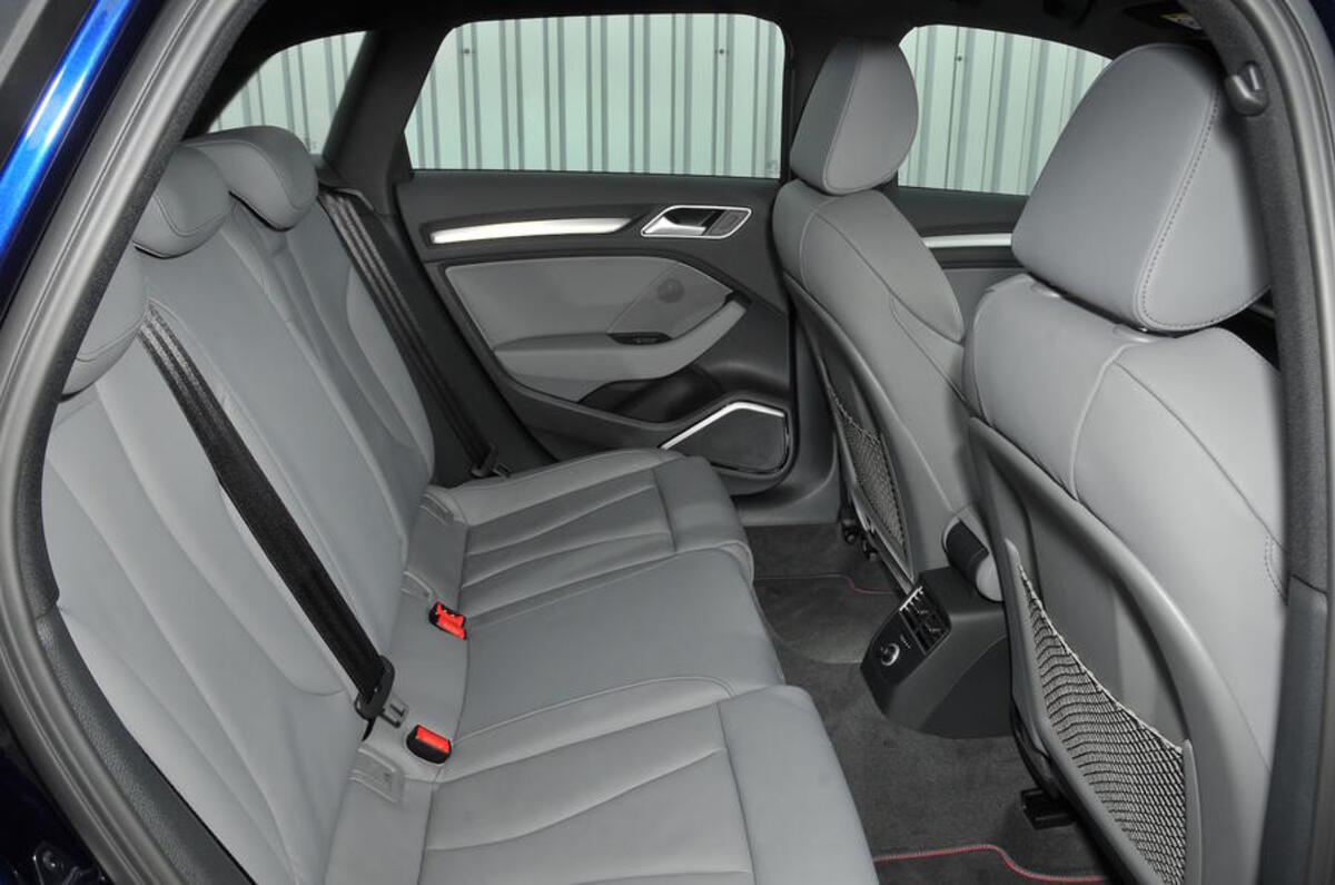 Audi S3 2016-2020 road test review - rear seats