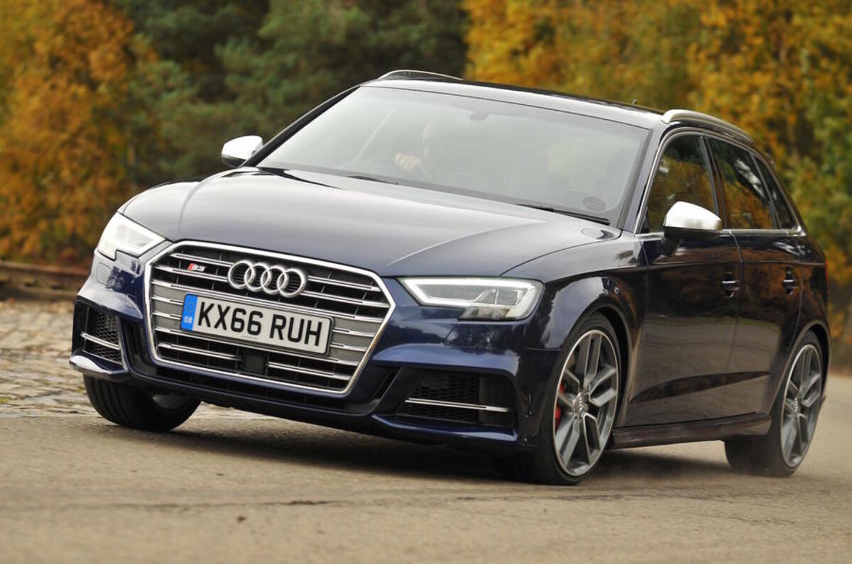 Audi S3 2016-2020 road test review - cornering front