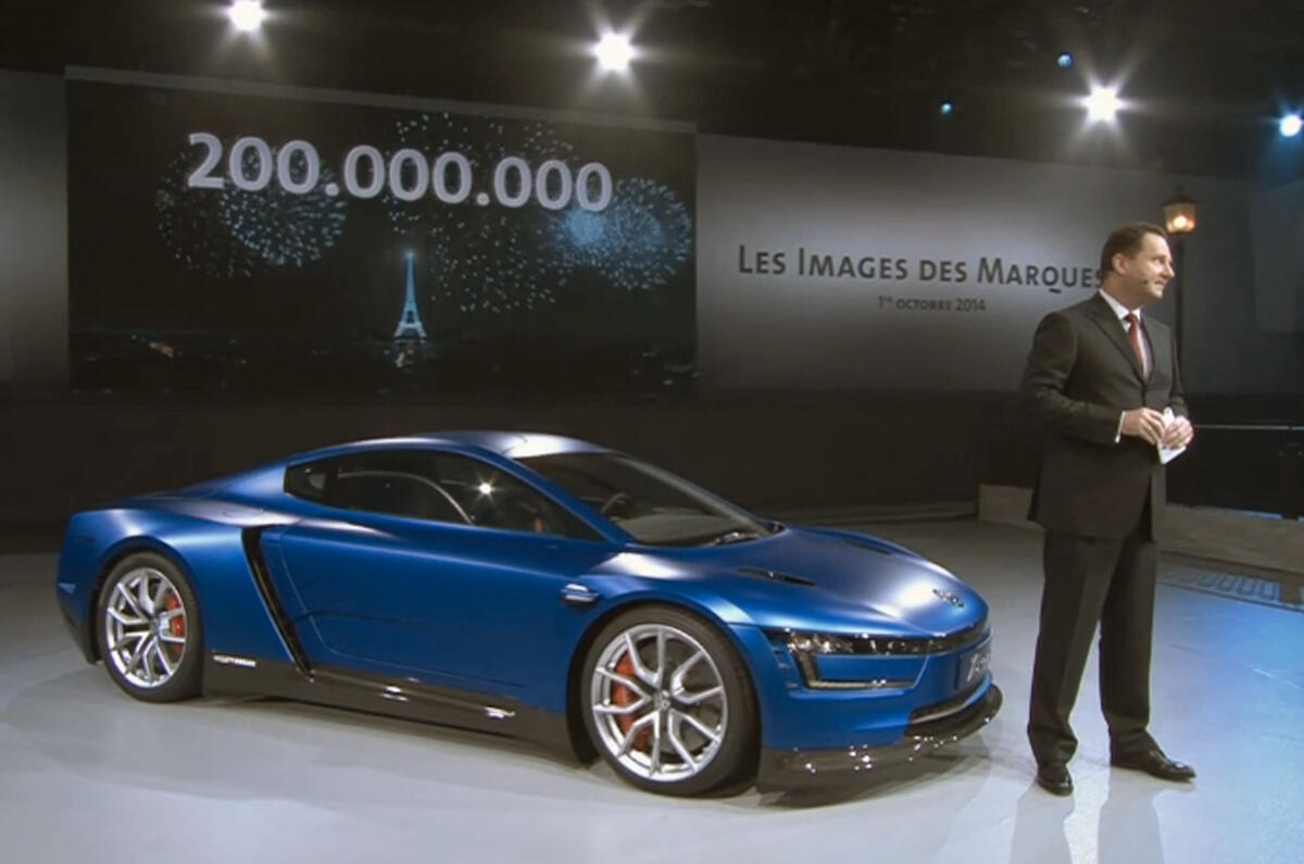 VW celebrates 200 millionth model with 200bhp XL1 Sport concept VW celebrates 200 millionth model with 200bhp XL1 Sport concept