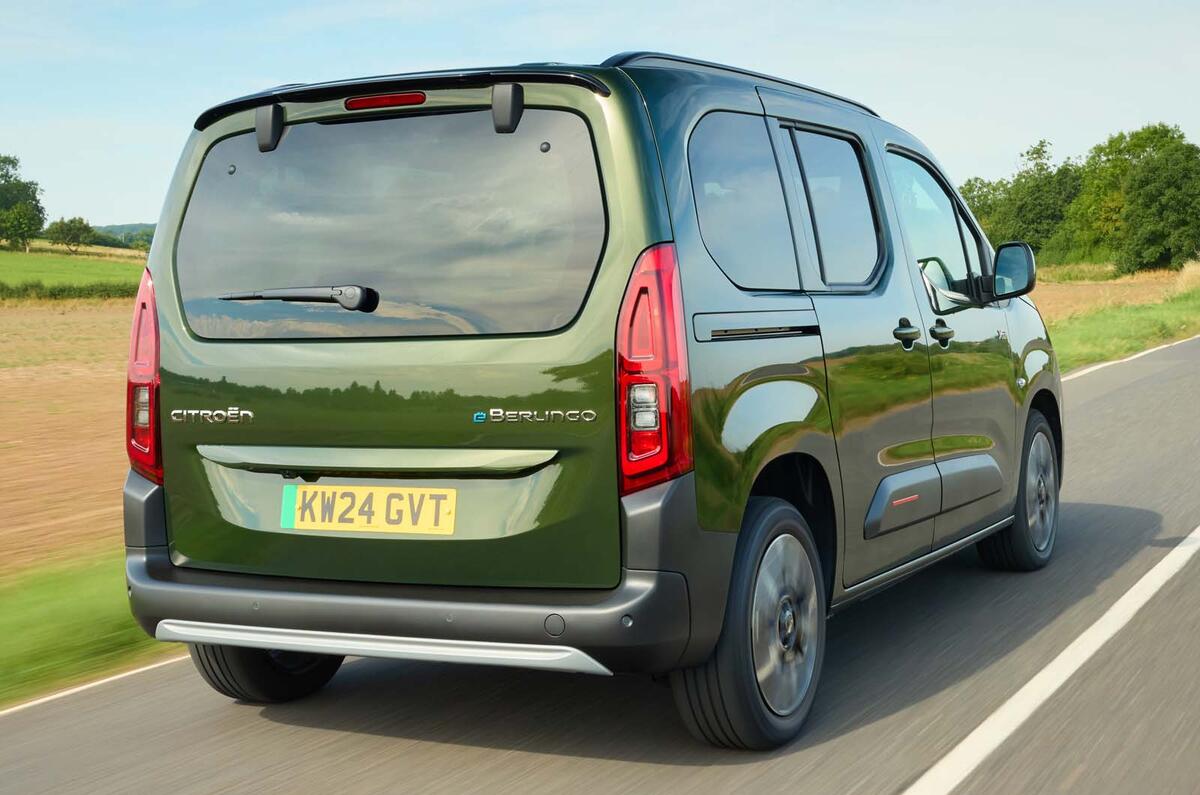 E Berlingo UK 2024 rear dynamic E Berlingo UK 2024 rear dynamic
