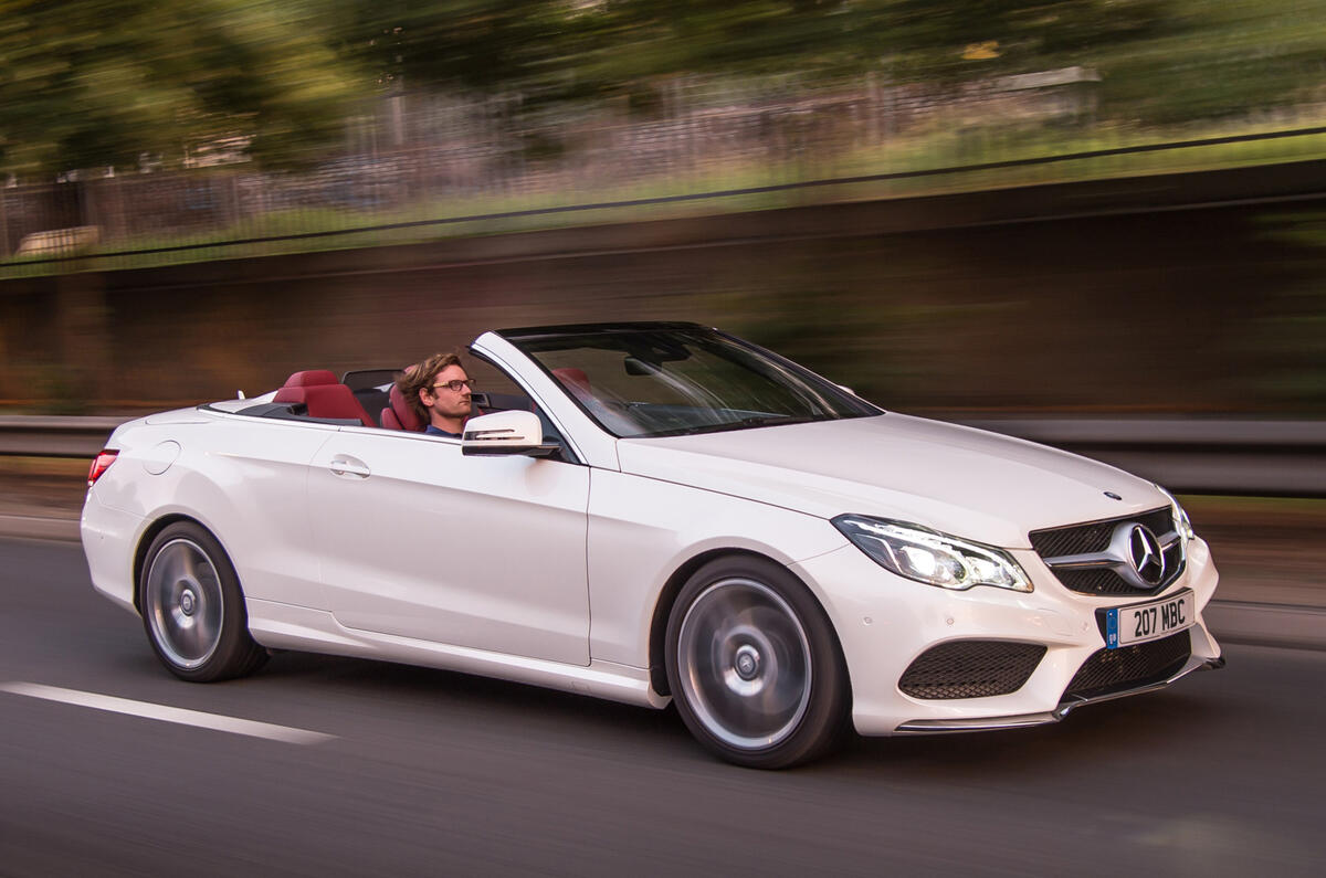 Roof down E-Class Coupé