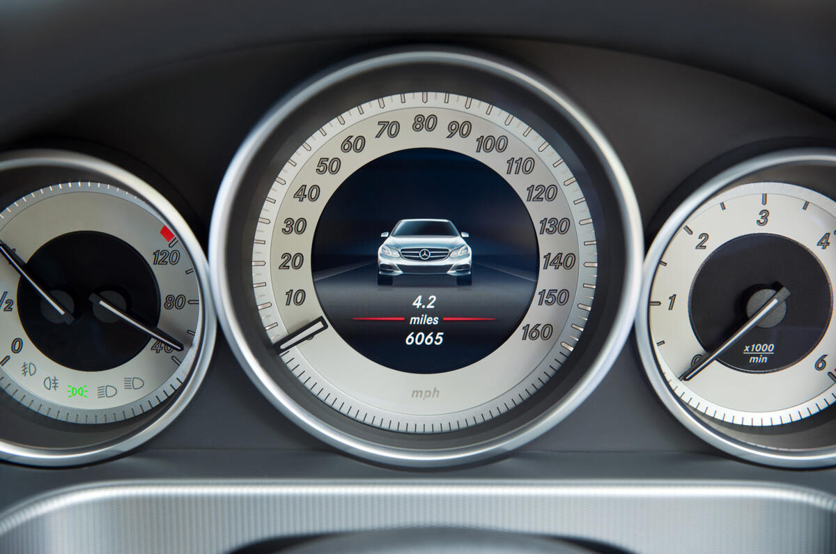 Mercedes-Benz E-Class instrument cluster