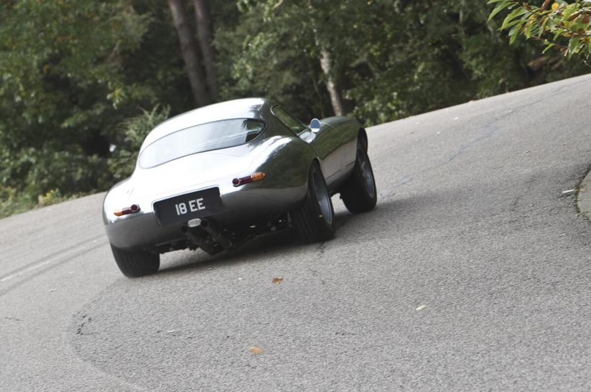 E-type GT Coupé hard rear cornering