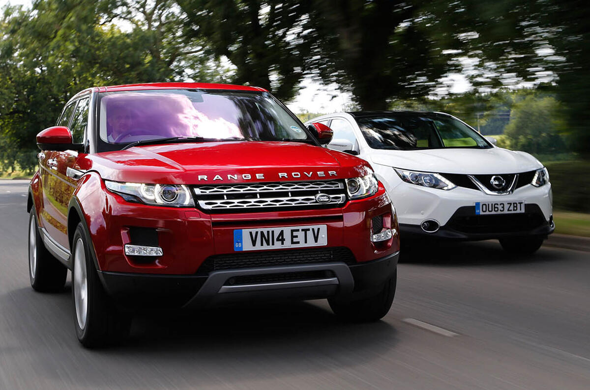 New versus used: Nissan Qashai or Range Rover Evoque?