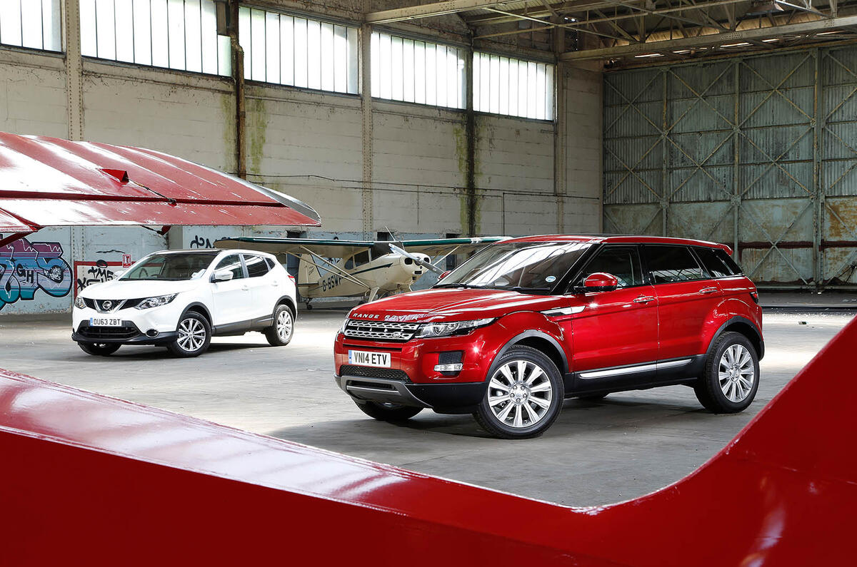 New versus used: Nissan Qashai or Range Rover Evoque?