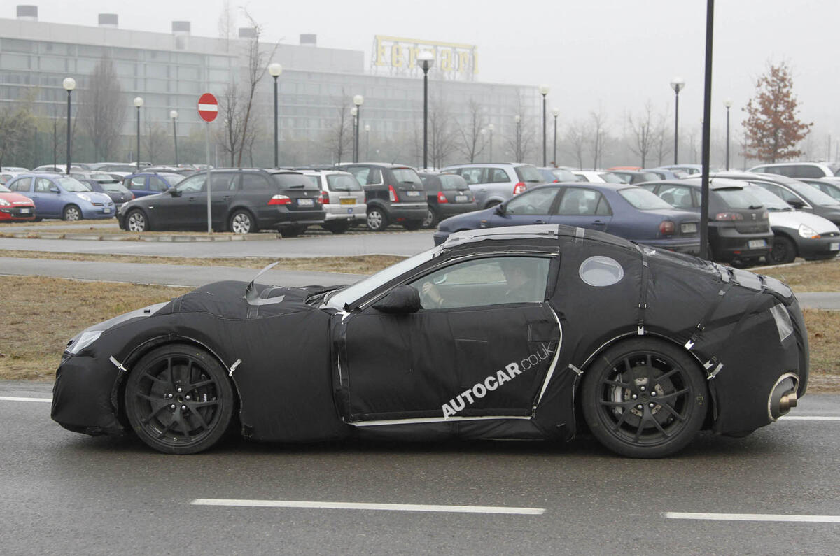 Next Ferrari 599 spied testing
