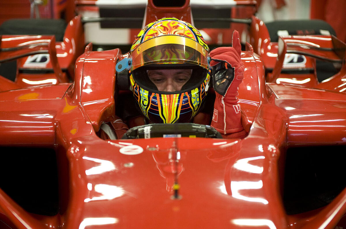 Rossi stuns with F1 test pace