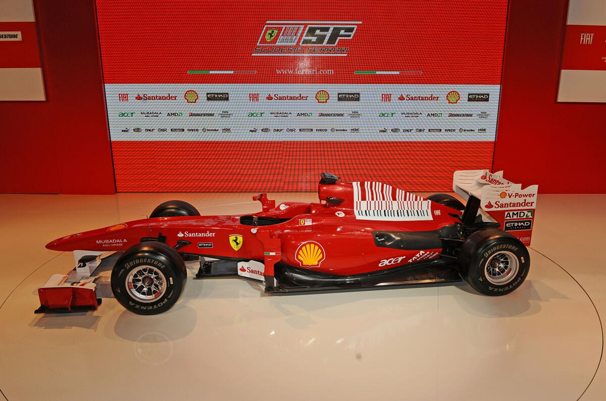Ferrari launches 2010 F1 car