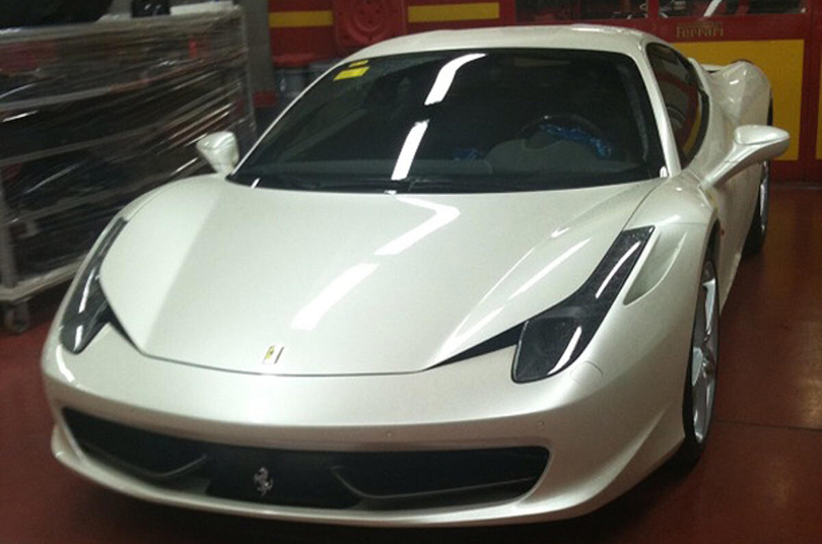Alonso gets a Ferrari 458 Italia