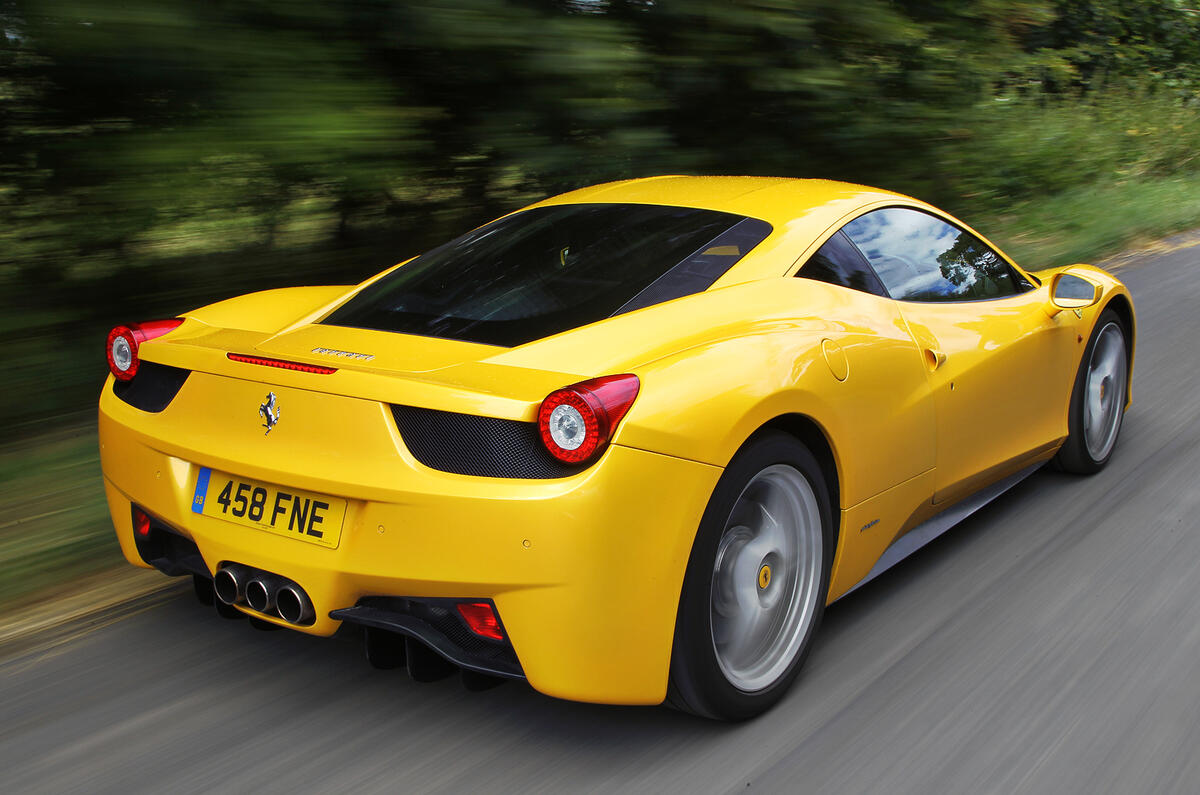 Ferrari 458 arrière