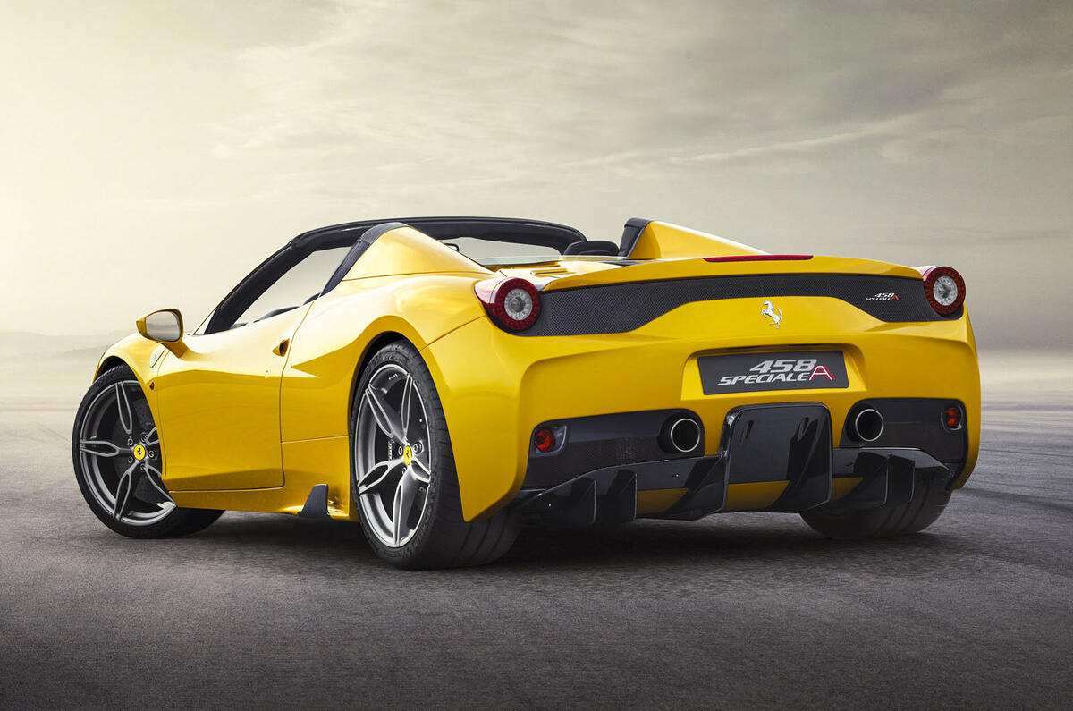 New Ferrari 458 Speciale A revealed at the Paris motor show