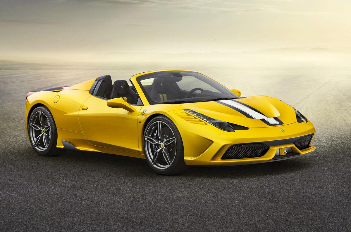 New Ferrari 458 Speciale A revealed at the Paris motor show