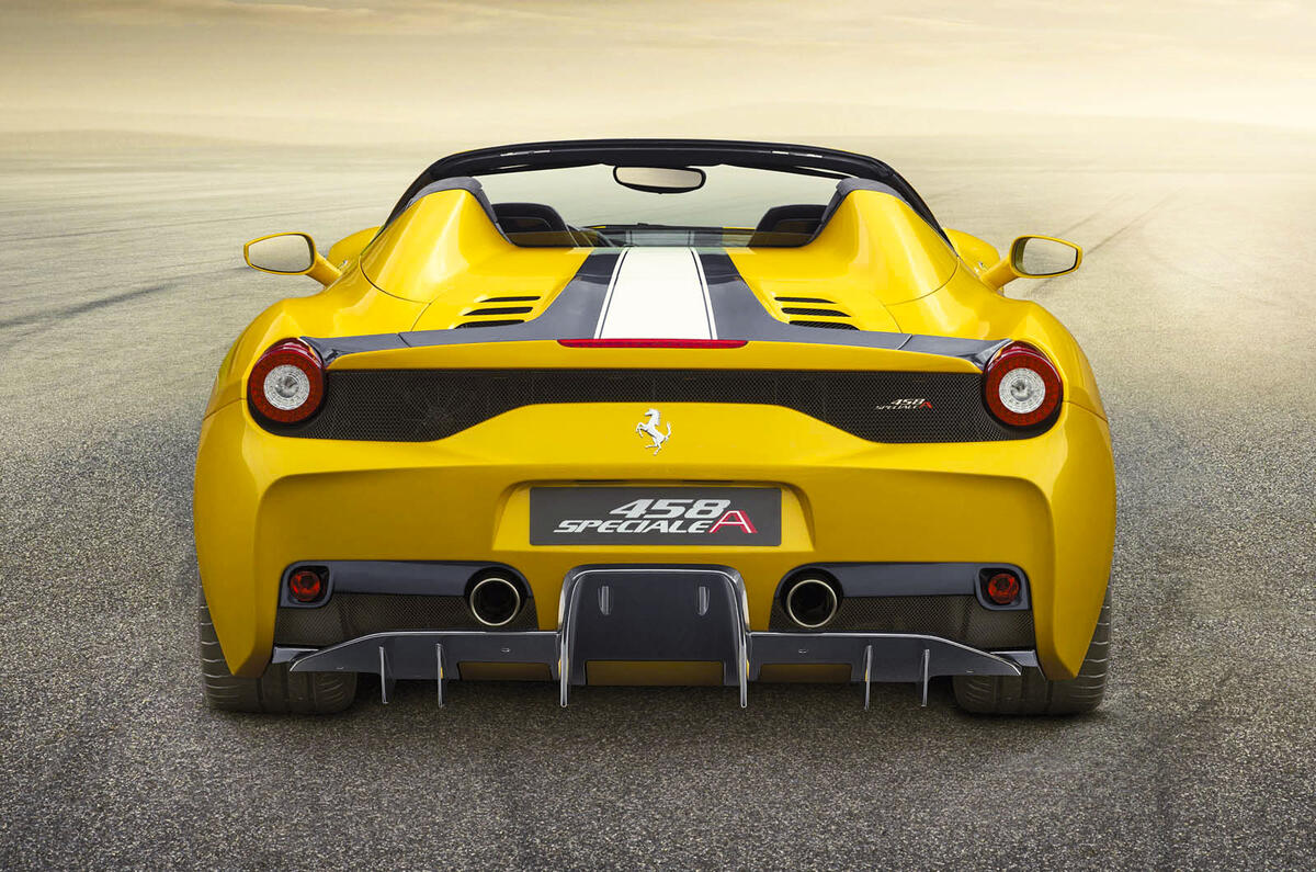 New Ferrari 458 Speciale A revealed at the Paris motor show