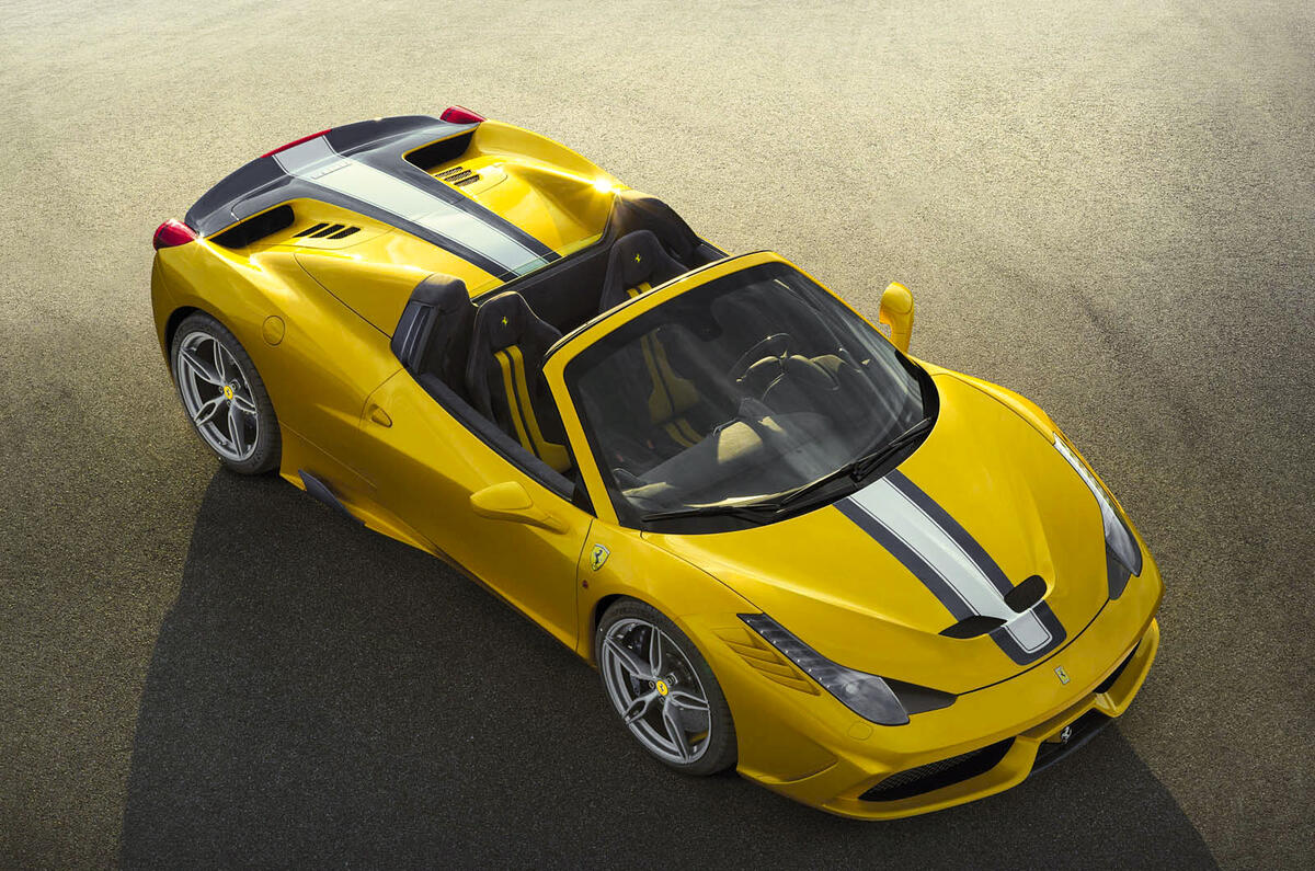 New Ferrari 458 Speciale A revealed at the Paris motor show