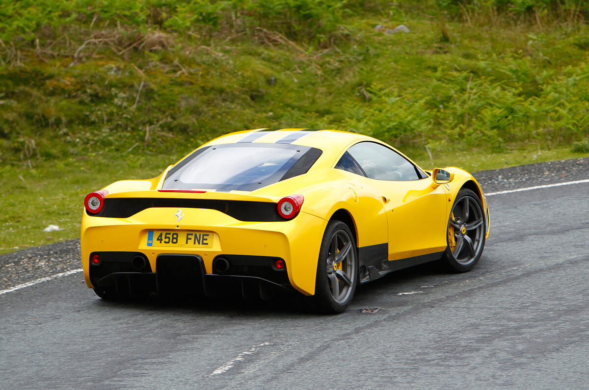 Ferrari 458 Speciale rear cornering