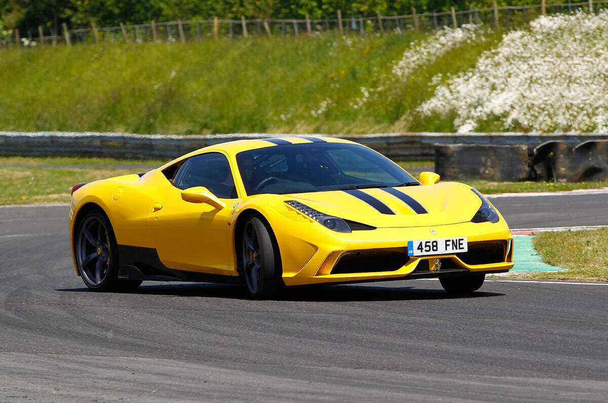 Ferrari 458 Speciale hard cornering