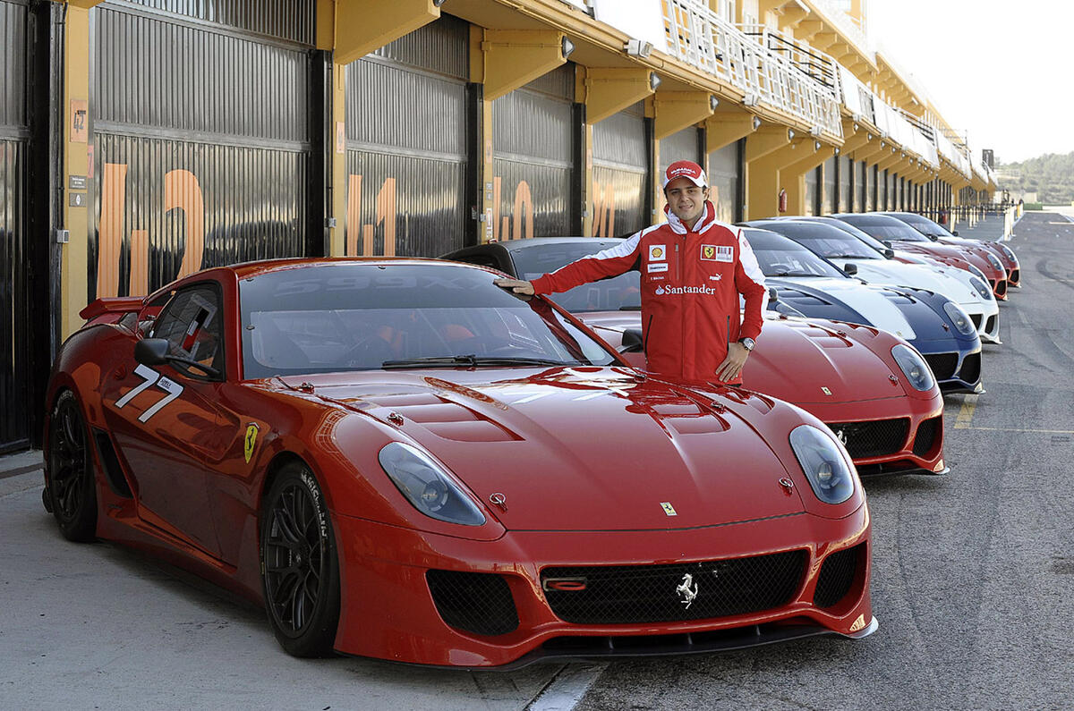 Massa samples Ferrari 599XX