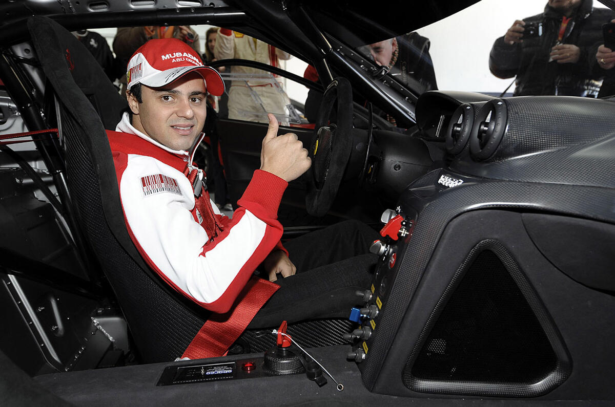 Massa samples Ferrari 599XX