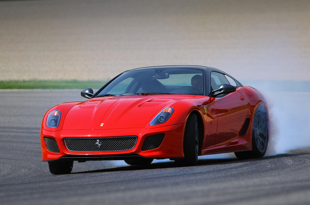 Ferrari 599 GTO drifting