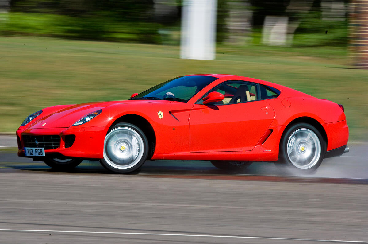 Ferrari 599 hard cornering